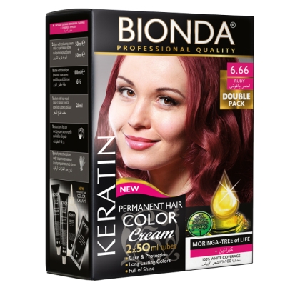 Боя за коса BIONDA Professional  2 x 50ml - 6.66 Рубин